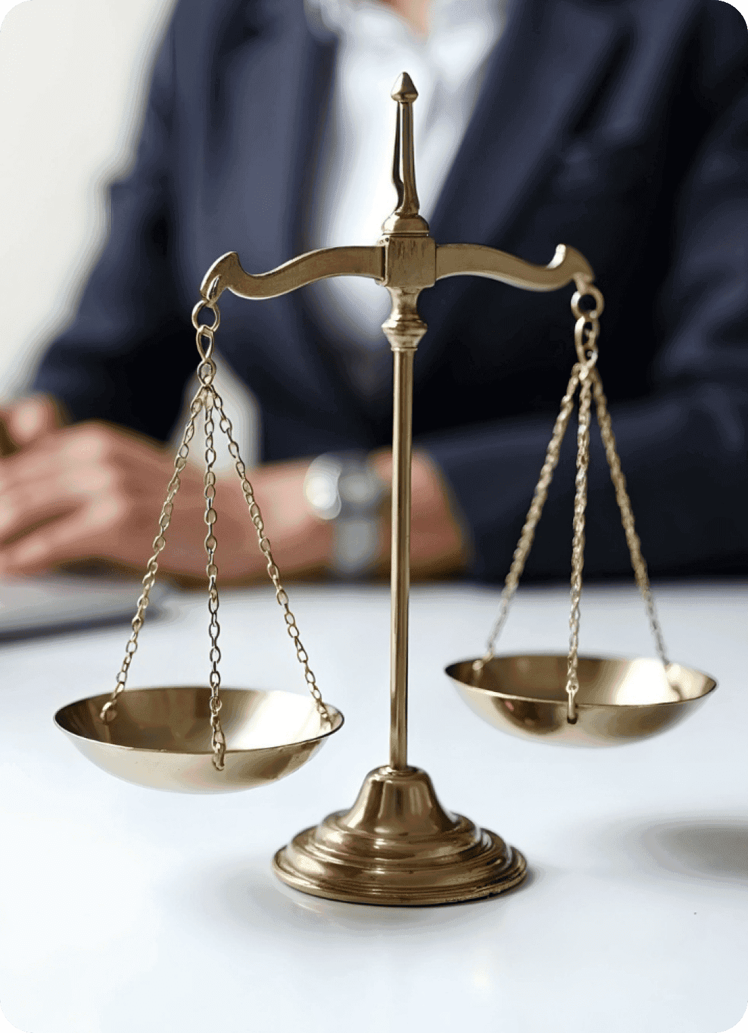 Legal scales representing compliance and employment risk