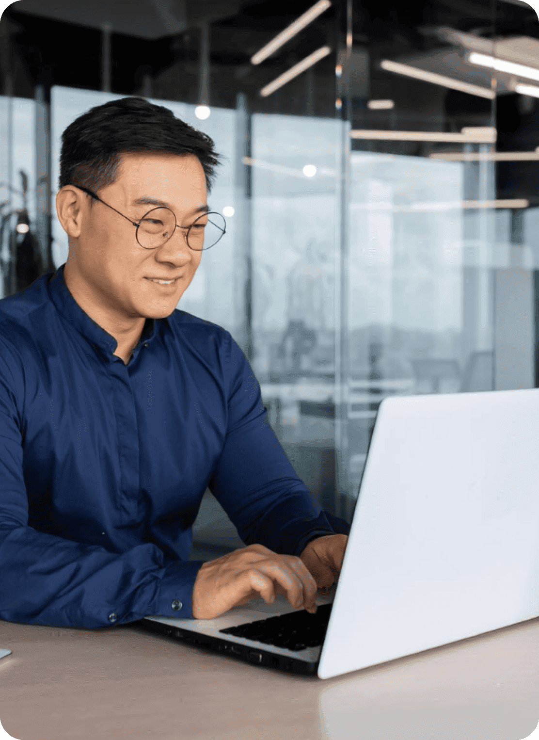 Professional staff member working inside a business operation