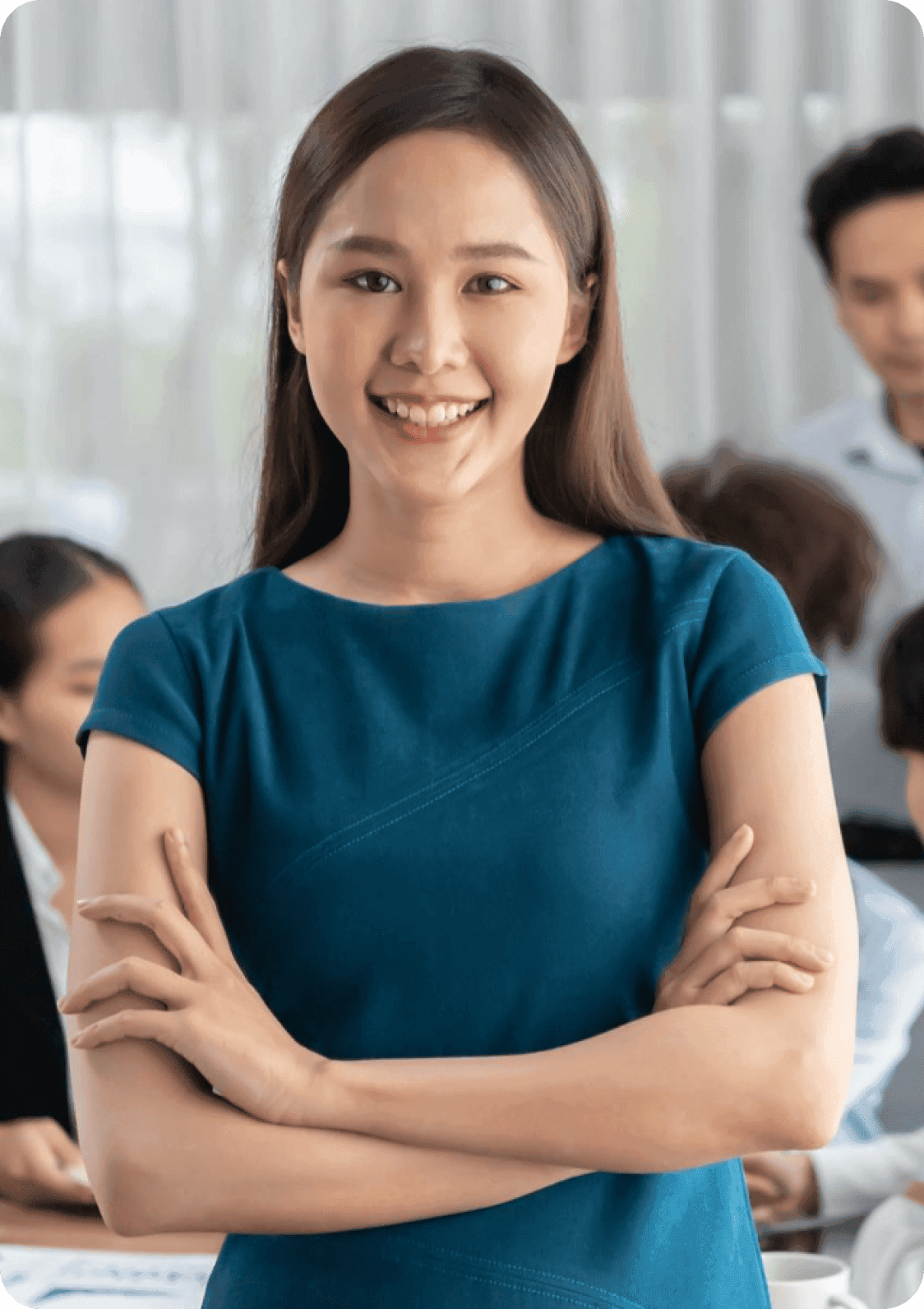 Professional Filipino staff member representing the level of capability