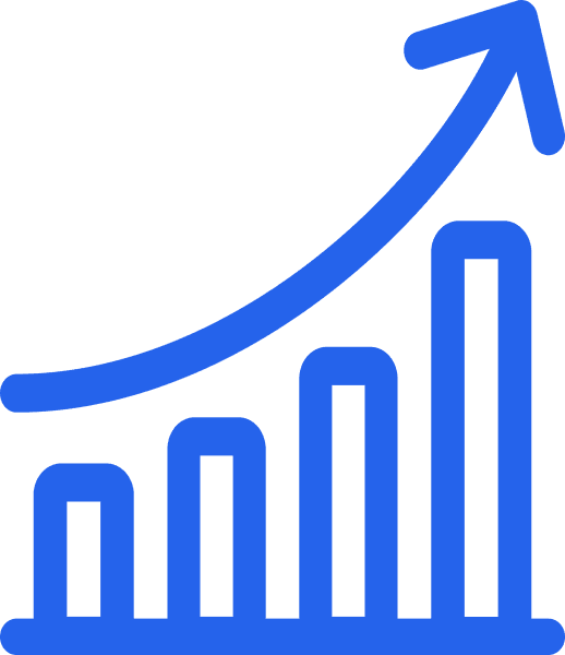 Commercial growth chart icon
