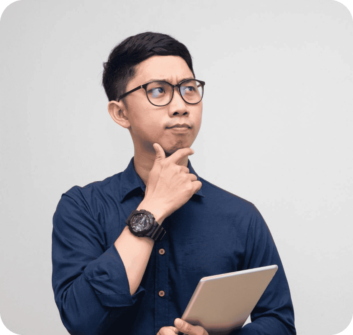 Business professional using VirtualStaff.ph to manage his team