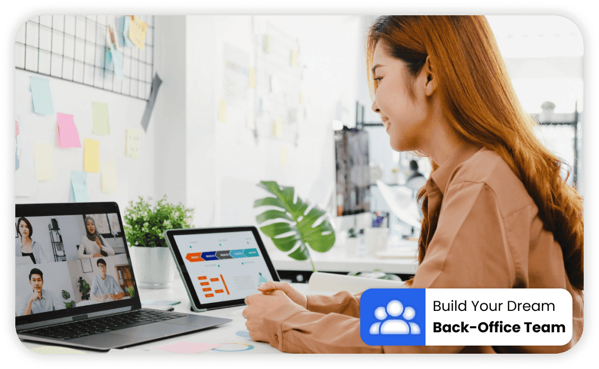 Professional building a reliable back-office team