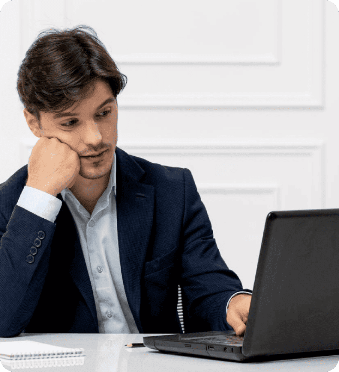 Business owner managing freelance marketplace hiring