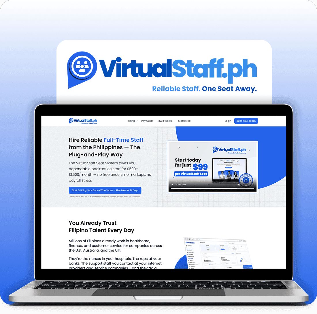 VirtualStaff.ph: Reliable Staff. One Seat Away.